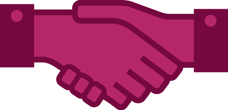 graphic of handshake