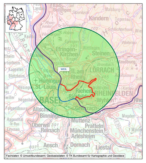 Map Oberrhein