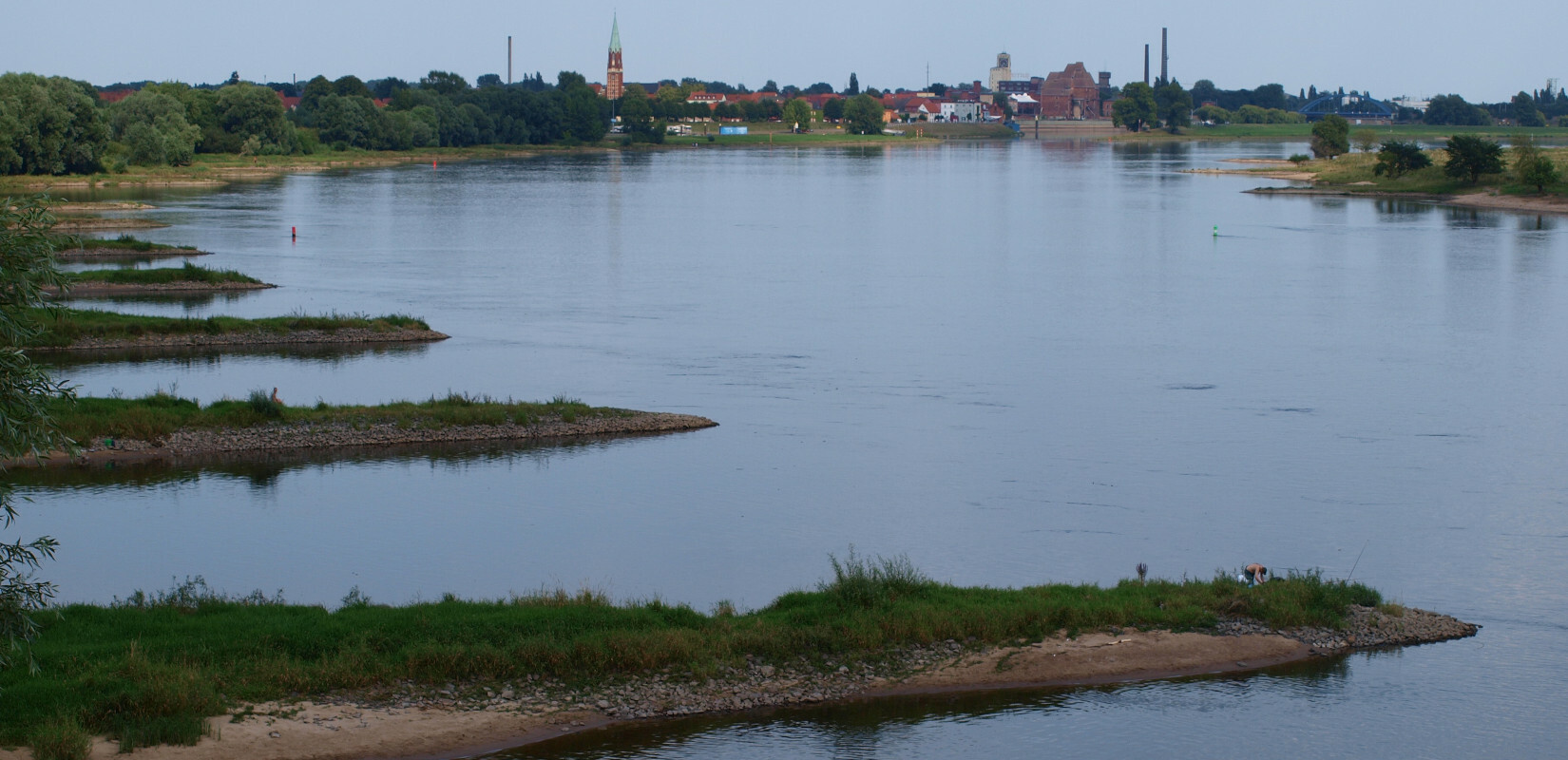 The river Elbe at Cumlosen
