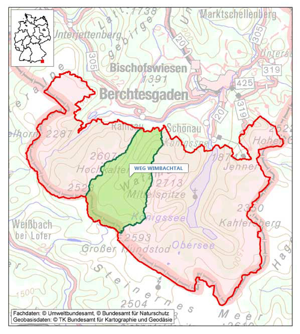 Karte BR/NP Berchtesgaden