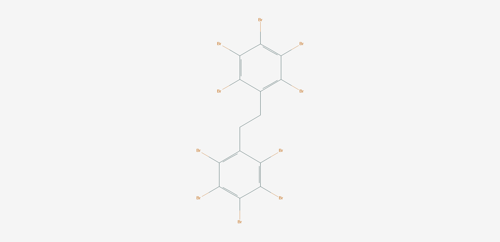 Struktur von Decabromdiphenylethan